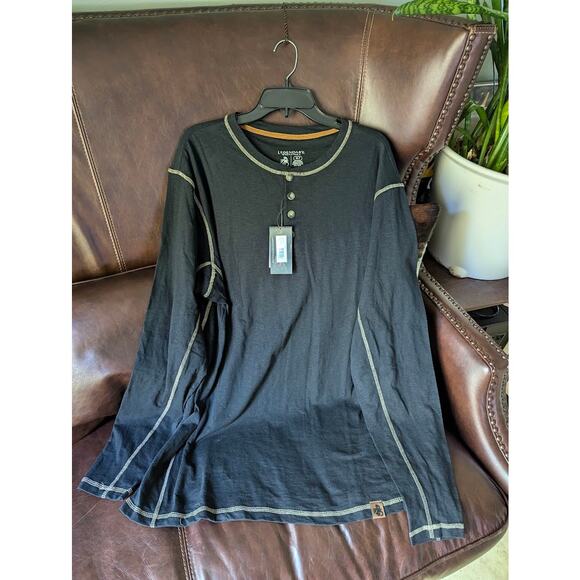 Legendary Whitetails Other - Legendary Whitetails Men's Maverick Slub Henley Long Sleeve Shirt BLACK XLT